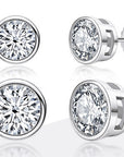 0.5 / 1 Carat Moissanite Stud Earrings MEN