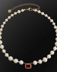 French Freshwater Natural Pearl Necklace