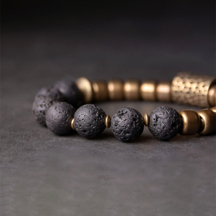 UNISEX Punk Rock Volcanic Stone Bracelet