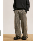 Men’s Retro Washed Baggy Jeans – Trendy Straight-Leg Denim Street Style