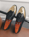 British Korean Version Of The Trend Pointed Gold Small Leather Shoes Men