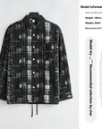 Men’s Pure Cotton Casual Cardigan Coat – Retro Plaid Shirt