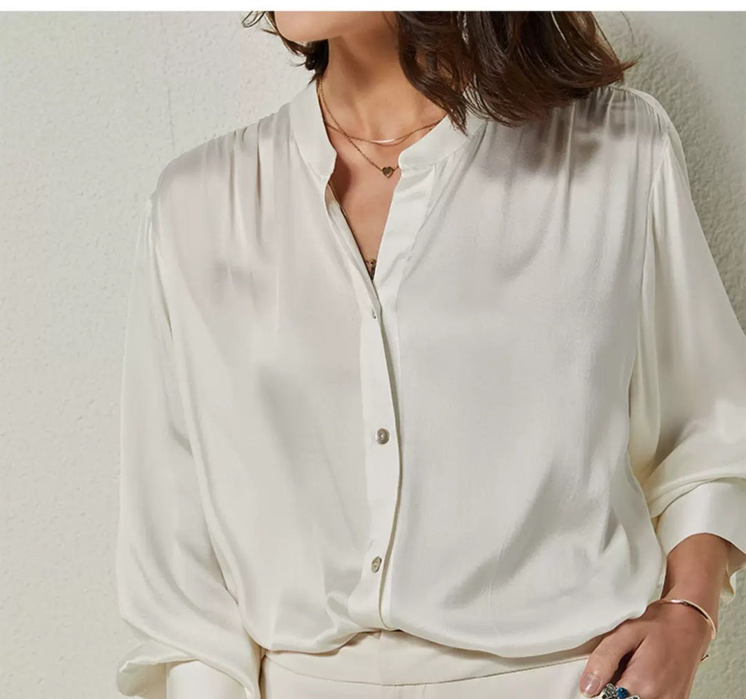 Loose  Real Silk Shirt For Women