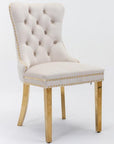 Velvet Upholstered Dining Chair - 2-piece Set ( USA ONLY + 3 TO 7 DAYS SHIPPING)