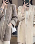 Plus Size Women's Sweater Cardigan Mid-length ( 3 TO 7 DAYS  SHIPPING)