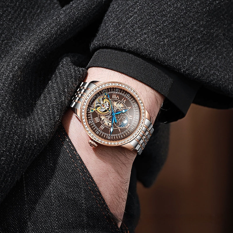 Men’s High-End Waterproof Mechanical Watch – Luxury Craftsmanship &amp; Timeless Style