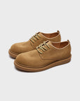 Men’s American Retro Cowhide Work Shoes – Waterproof Leather Outdoor Derby Boots