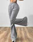 👖 Women's Effortless Wide Leg Pants - Stretch Elastic Waist