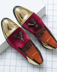 British Korean Version Of The Trend Pointed Gold Small Leather Shoes Men