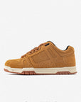 Men’s  Suede Bread Shoes – Comfortable Round-Toe Lace-Up Sneakers in Wheat Color