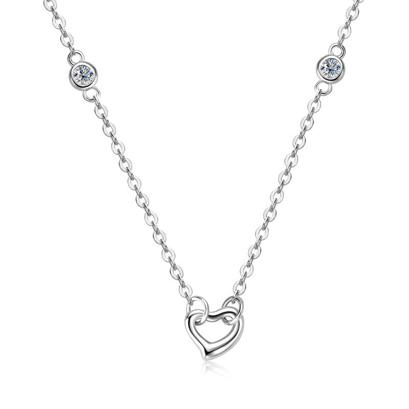 Heart-shaped Pendant Clavicle Chain