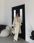 Long Fur Lapel Extended  Overcoat