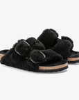 Women’s Lazybones Outdoor Fur Slippers – Warm Cotton Cork Sole Casual Non-Slip Slides