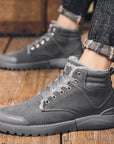 Ankle Boots Men Winter Warm Plush Shoes ( 3 to 7 Days shipping)