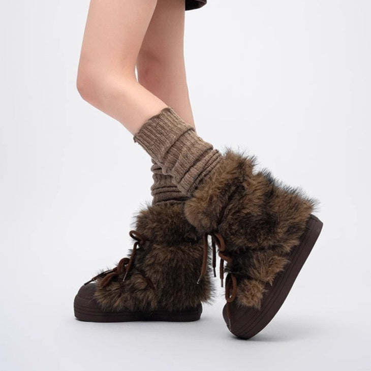 Thick Bottom Increased Fur Short Snow Boots women