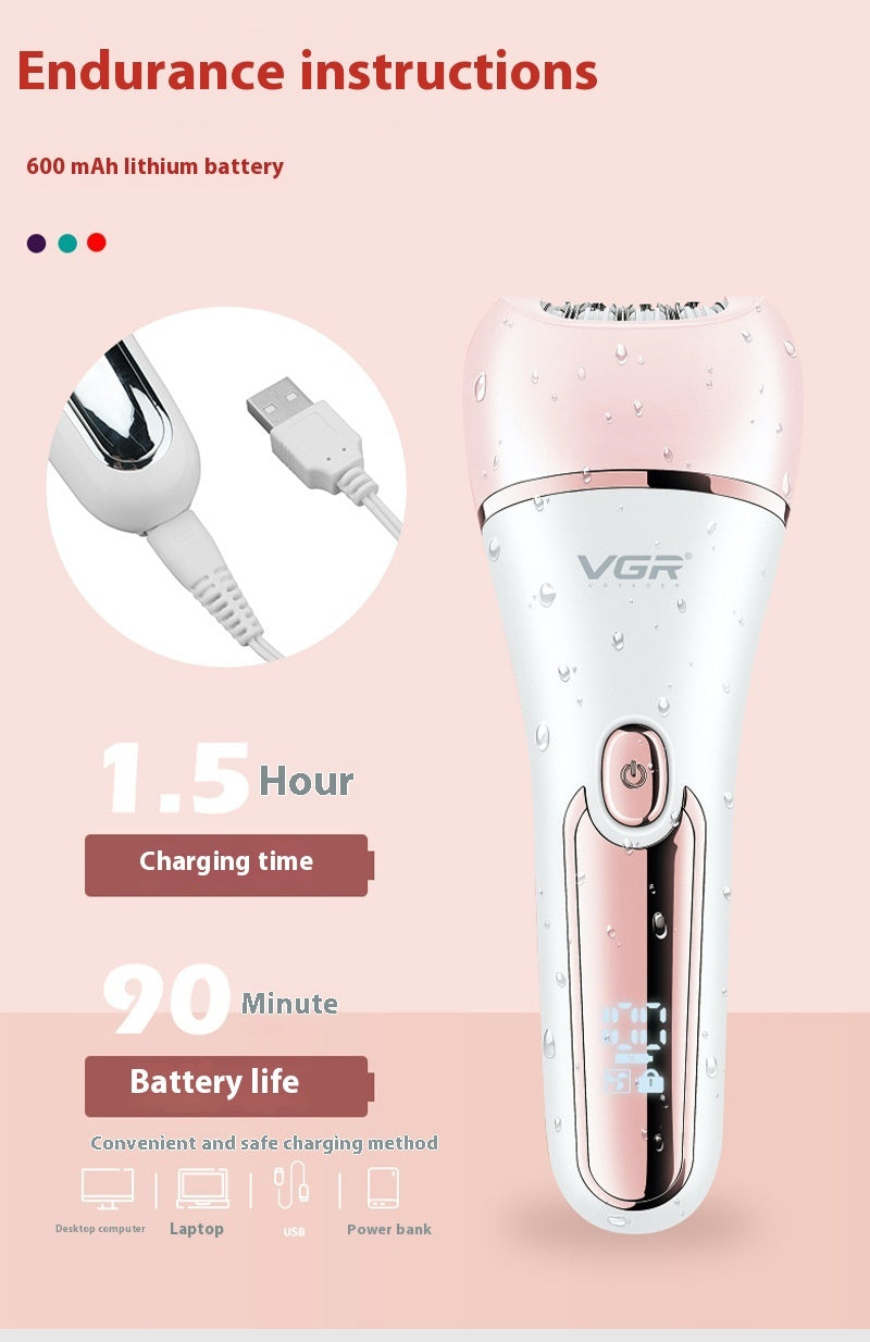 Six-in-one Women&#39;s Electric Plucking Hair Removal Device Suit