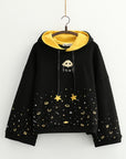 Women’s Forest Fleece Hoodie – Cozy Autumn & Winter Cartoon Style