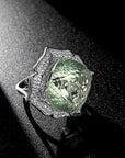 Luxury Natural Green Crystal Ring