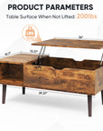 Living Room Table Coffee Table ( USA ONLY +  3 TO 5 DAYS SHIPPING0