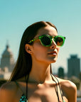 Women's Retro Oval Sunglasses