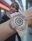 Automatic Mechanical Watch unisex Transparent