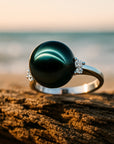 women's Natural Deep Sea Nanyang Pearl Ring – Genuine Seawater Pearl Luxury Jewelry