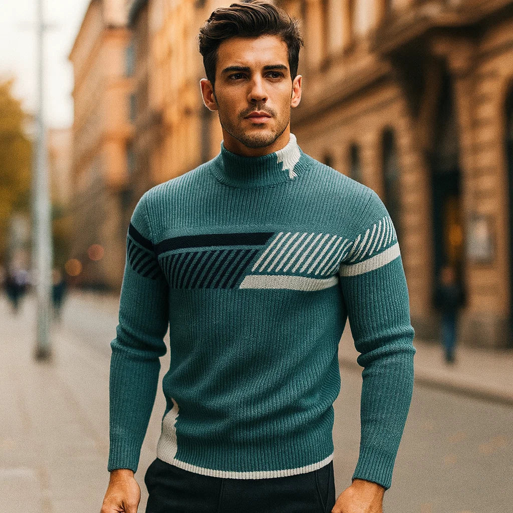 Men’s Thickened Cotton Sweater – Loose-Fit Modal Pullover for Autumn Leisure Wear