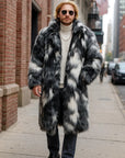Men’s Cloak Plush Coat – Casual Warmth with Effortless Street Style