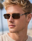 MEN'S Natural Crystal Stone Sunglasses – Handcrafted Luxury