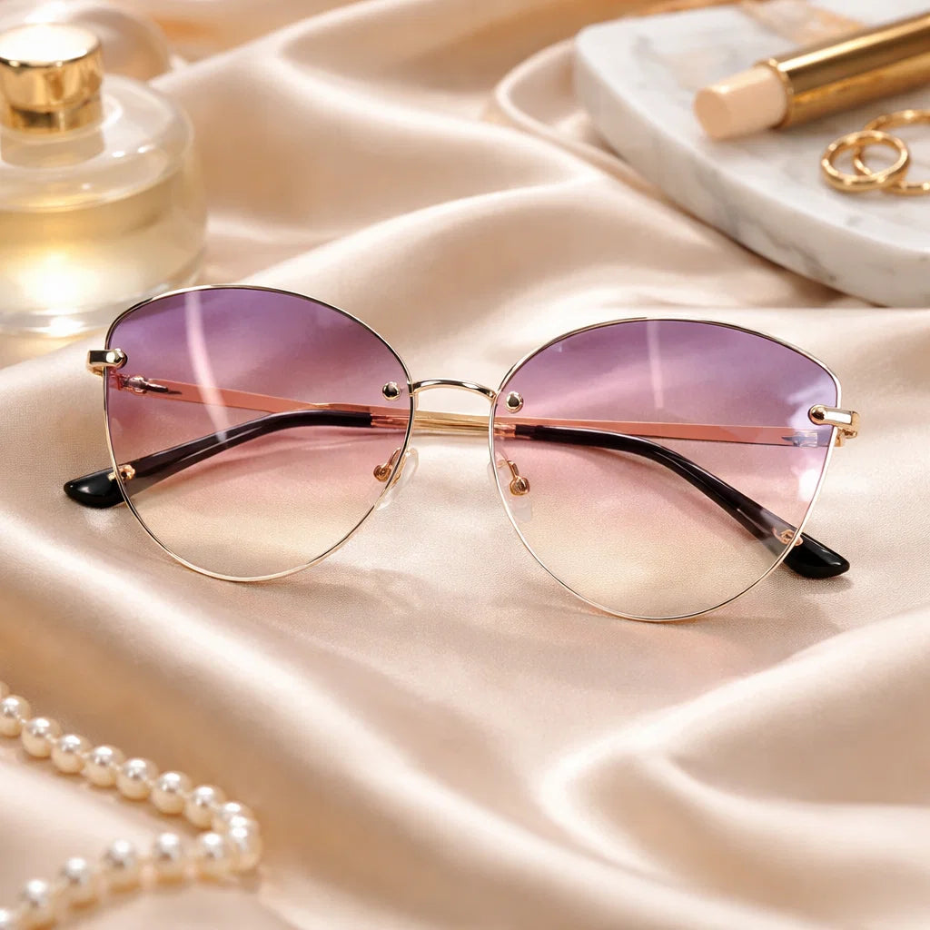 Women’s Small-Frame UV Protection Sunglasses – Elegant Personality Gradient Fashion Shades