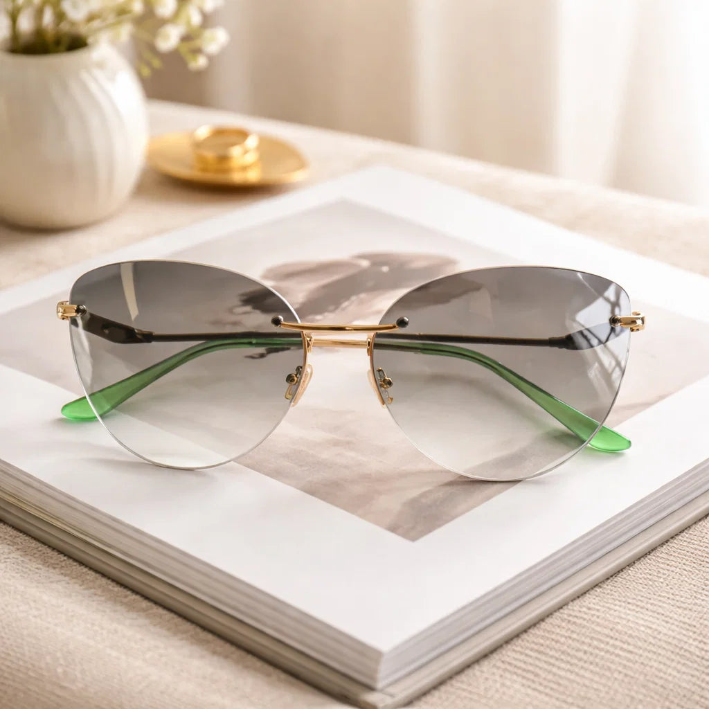 Women’s Small-Frame UV Protection Sunglasses – Elegant Personality Gradient Fashion Shades