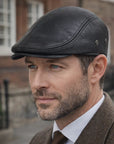 Men’s Genuine Leather british  Hat – Classic Winter Style with Casual Elegance
