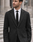 Men 70% Wool Slim Fit Business Suit Jacket – Premium Sheep Wool Blend Single-Breasted Blazer