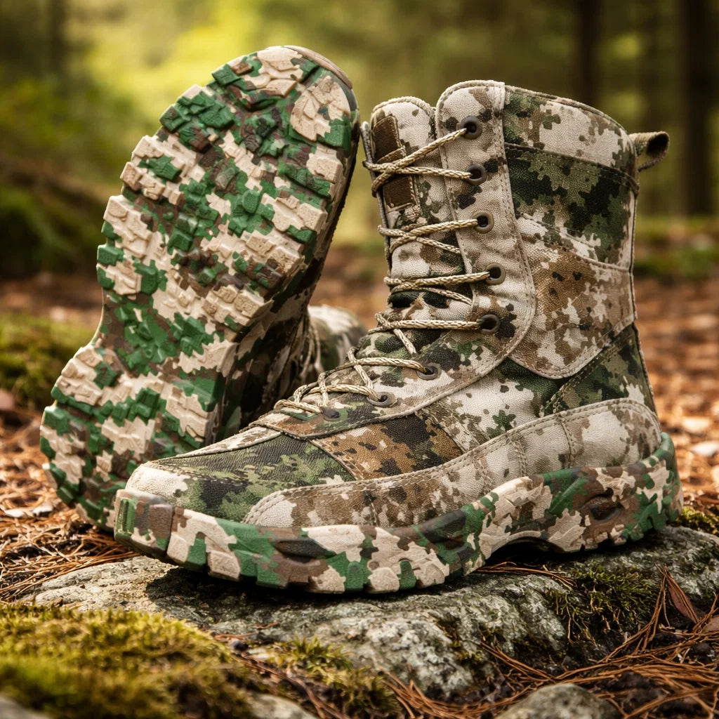 Men High-Top Hiking Shoes – Waterproof Gore-Tex Lined Outdoor Trekking Boots with Anti-Slip EVA Sole